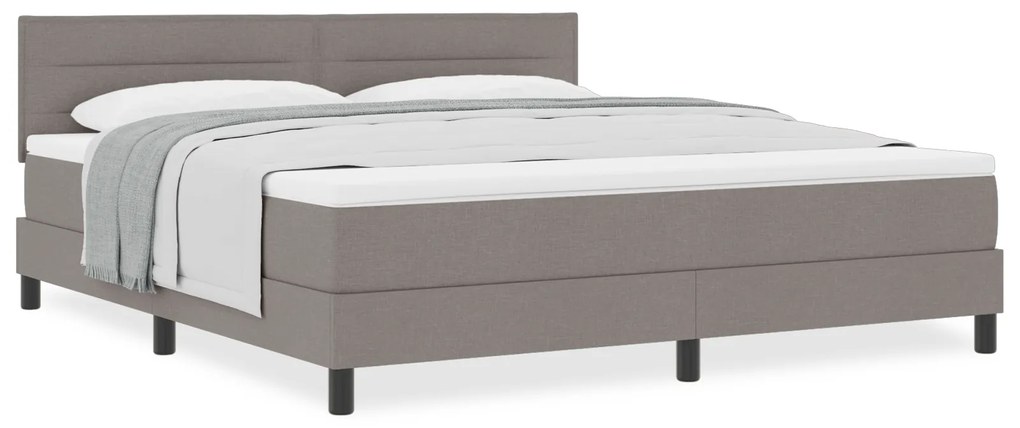 vidaXL Κρεβάτι με Στρώμα Ταπέτο 180x200 εκ. Υφασμάτινο