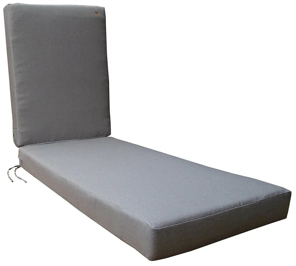 Μαξιλάρι Για Ξαπλώστρα Με Φερμουάρ N9/98 196x58x10cm Grey
