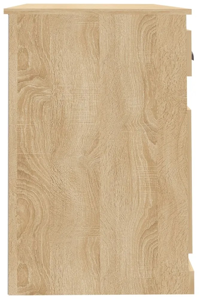 vidaXL Γραφείο με Συρτάρι Sonoma δρυς 115x50x75 εκ. Επεξεργασμένο Ξύλο