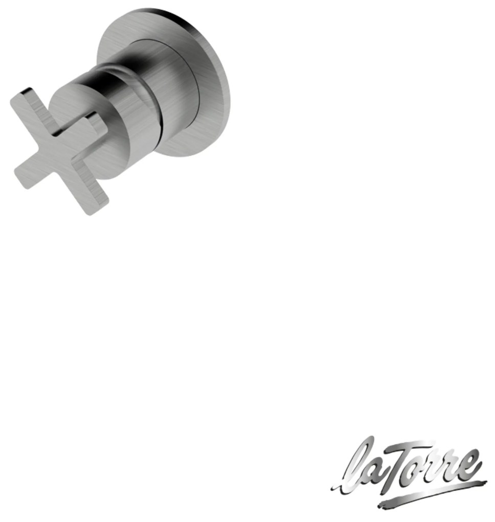 La Torre ELLE CROSS Μίκτης εντοιχισμού 1 εξόδου Inox Finish