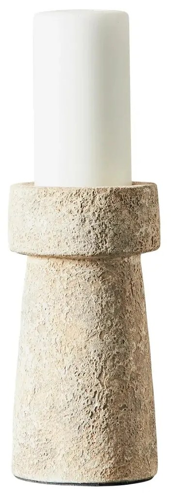 Κηροπήγιο Eris L Rustic Μπεζ Τερακότα H: 20 Ø: 10 cm MUUBS
