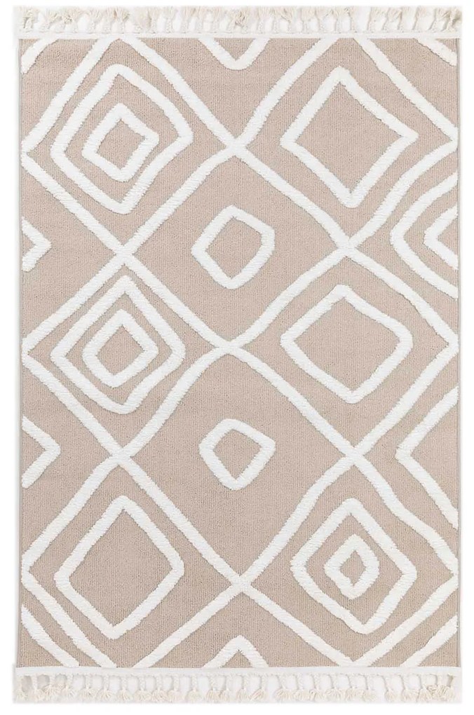 Χαλιά Κρεβατοκάμαρας (Σετ 3τμχ) Ezzo Perla C837A1B Light Beige
