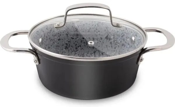 Lamart Κατσαρόλα Granit Φ20cm 2.2l Αλουμινίου Με Επίστρωση Γρανίτη Μαύρο LT1253