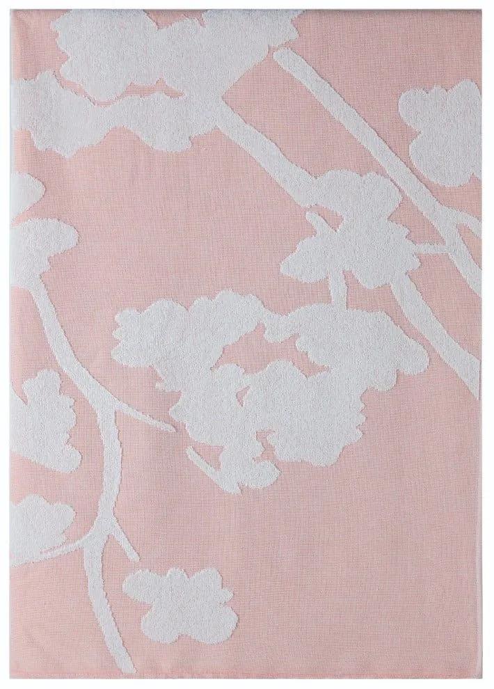 Πετσέτα Θαλάσσης - Παρεό Aliki 18 Light Pink Kentia Θαλάσσης 90x180cm 100% Βαμβάκι
