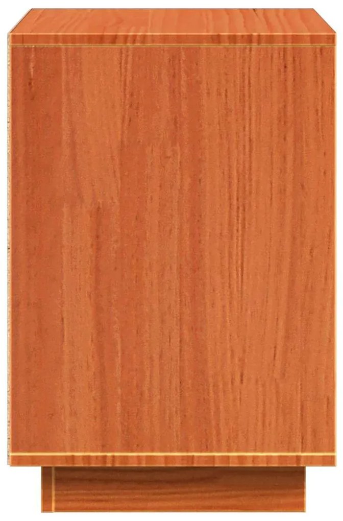 vidaXL Κομοδίνο Καφέ κεριού 60 x 34 x 51 εκ. Μασίφ ξύλο πεύκου
