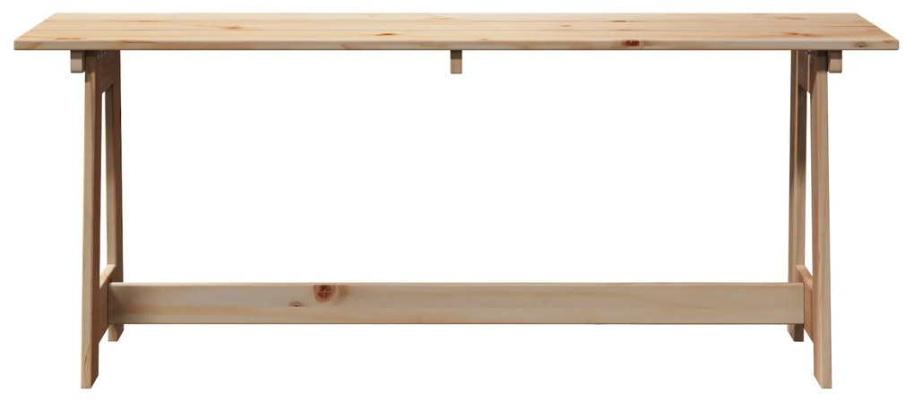 vidaXL Εξωτερικός Πάγκος 119x35x47 εκ Μασίφ Ξύλο Πεύκου