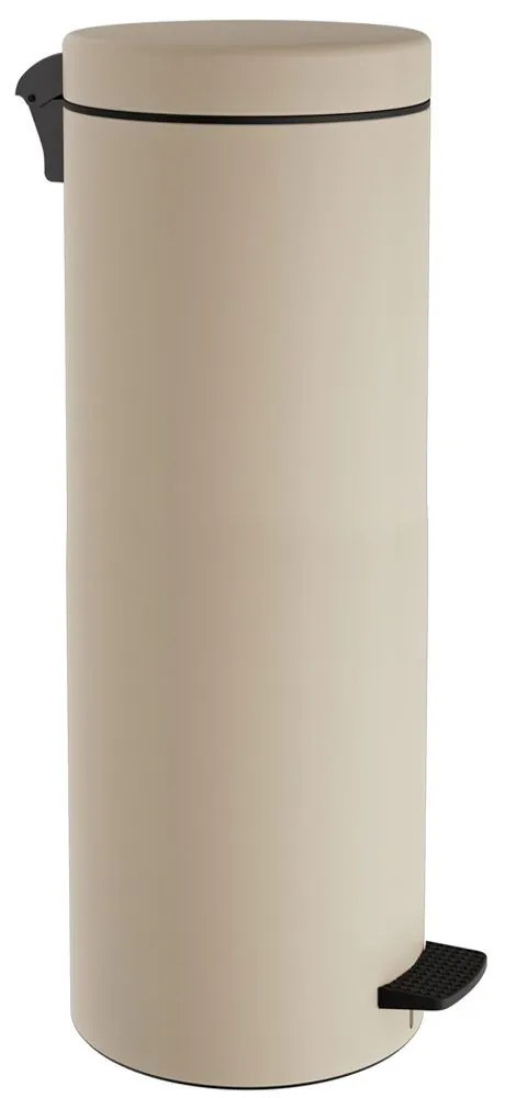 Κάδος Απορριμμάτων Soft Close 2565-703 Φ25x65cm 30lt Matt Ivory Pam&amp;Co Stainless Steel