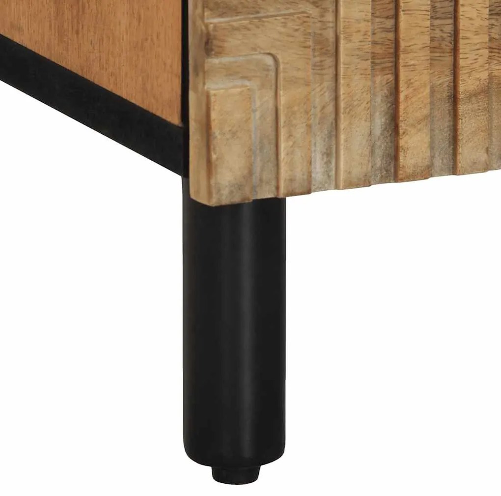 Sideboard καφέ 40x33x75 cm μασίφ ξύλο Mango - Καφέ