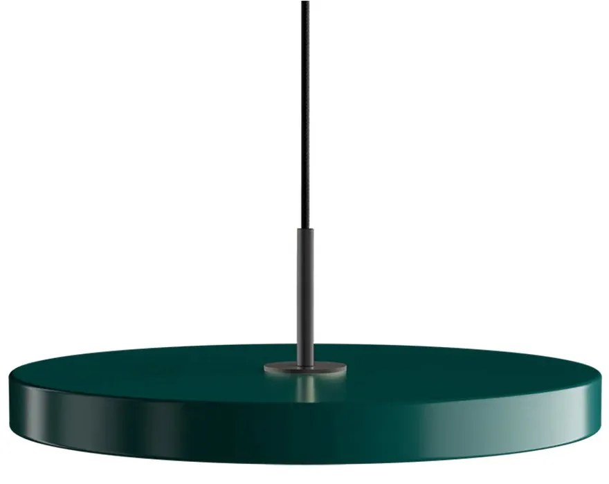 Φωτιστικό Οροφής Asteria Medium Black 2172C4173 Φ43x4cm Led 1300lm 16W 3000k Forest Green Umage