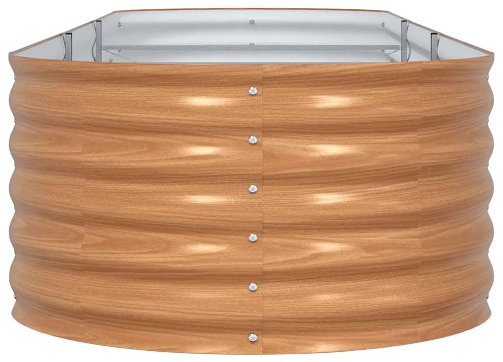 vidaXL Ανεβασμένο Κρεβάτι Καφέ 320 x 80 x 44 cm Ατσάλι