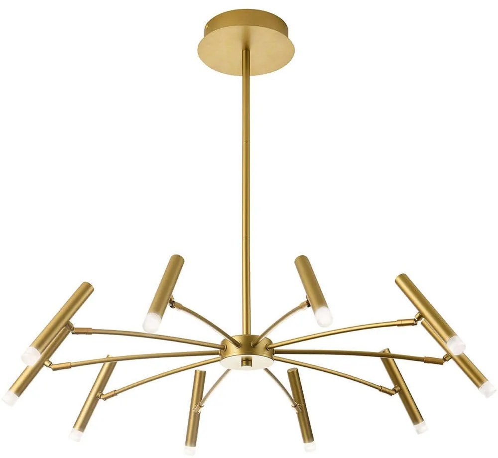 Φωτιστικό Οροφής Secret 4309001 Φ80x130cm Led 2885lm 50W 3000K Gold Viokef