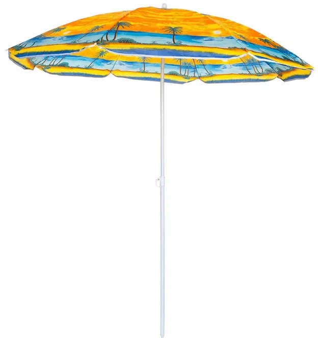 Ομπρέλα παραλίας Muhler U5037 651449, 180x180 cm, Χωρίς βάση, Βραχίονας σπασίματος, 8 πλευρές, Ποικιλία
