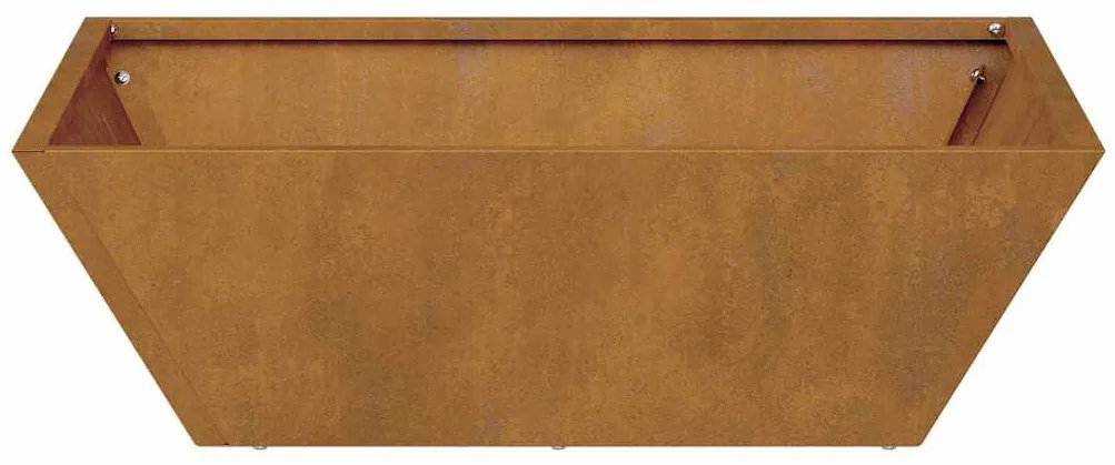 vidaXL Γλάστρα Κήπου Σκ rusty 50 x 50 x 15 cm