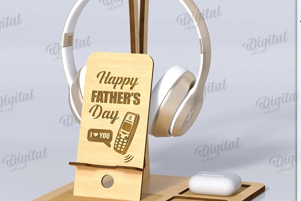 Intra απο ξύλο plywood 3mm-4mm πάχος 3D Ξύλινος Οργανωτής Γραφείου Δίασταση 30x20 cm INTRAFABR-119549451