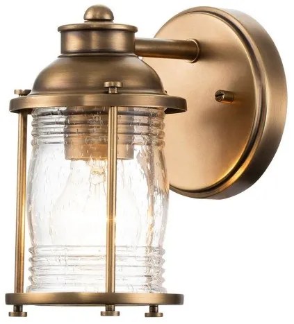 Απλίκα Φωτιστικό Μπάνιου 1xE27 IP44 Ashland Bay Quintiesse Elstead Lighting-QN-ASHLANDBAY1-NBR-BATH-Ορείχαλκος QN-ASHLANDBAY1-NBR-BATH