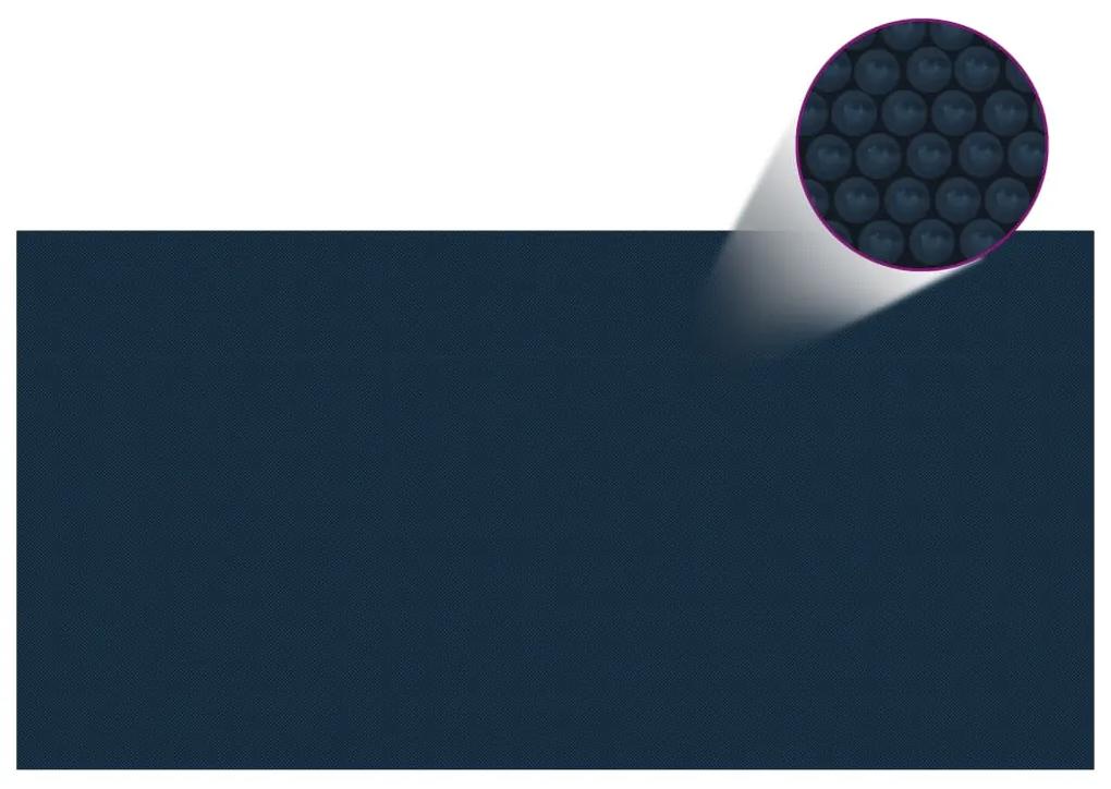 vidaXL Κάλυμμα Πισίνας Ηλιακό Μαύρο/Μπλε 400x200 εκ. από Πολυαιθυλένιο