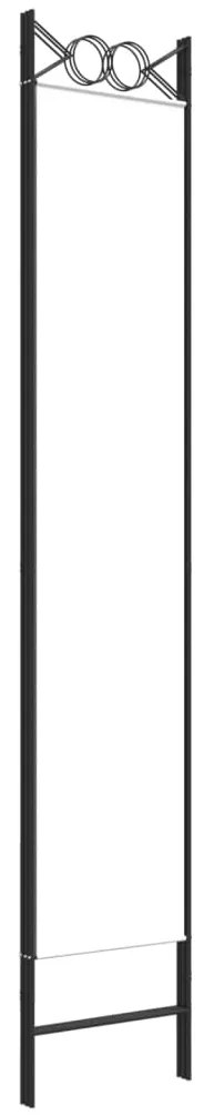 vidaXL Διαχωριστικό Δωματίου με 3 Πάνελ Λευκό 120x220 εκ. Υφασμάτινο