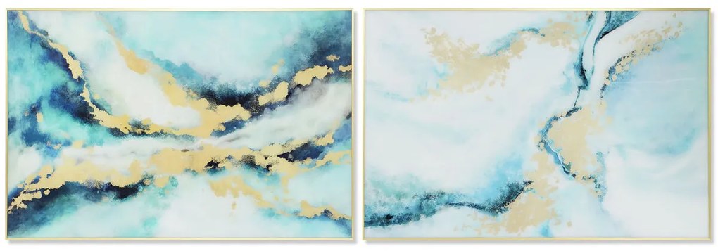 Πίνακας DKD Home Decor Αλουμίνιο Κρυστάλλινο 80 x 2,5 x 120 cm 120 x 2,5 x 80 cm