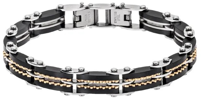 Βραχιόλι Senza Men&#039;s Steel Double Face