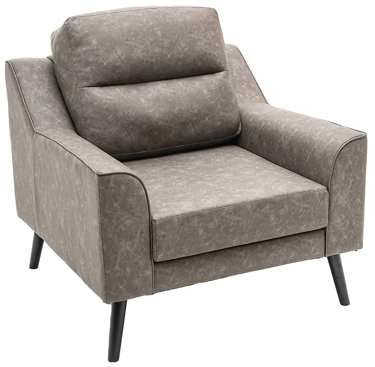 Intrahome Πολυθρόνα Lonnie Intrahome τεχνόδερμα γκρι antique 94x95.5x92.5εκ | SKU: INTRAPA-333111112