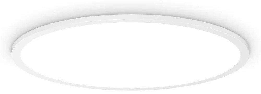Φωτιστικό Οροφής - Πλαφονιέρα Fly Slim 306674 60x4,4cm 53W 4000K 8000Lm White Ideal Lux Metal,Aluminum