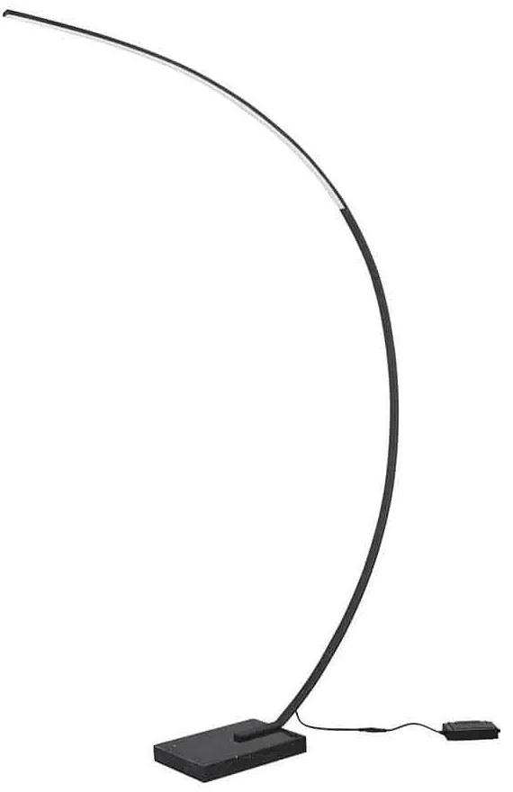 Φωτιστικό Δαπέδου Led Bangkok 1400Lm 22x180cm Black Mat 426511832 Trio Lighting Μέταλλο