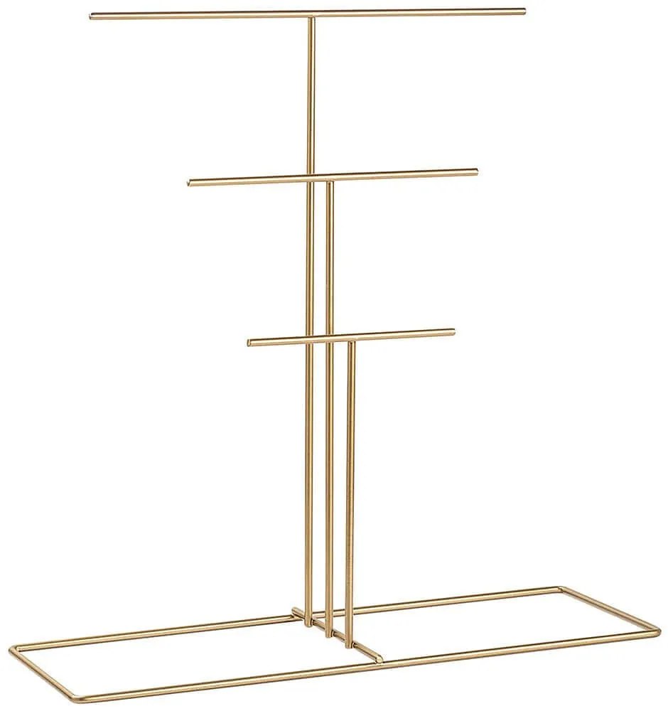 Βάση Κοσμημάτων 498HFT1206 40x15x41cm Gold Aberto Design Metal