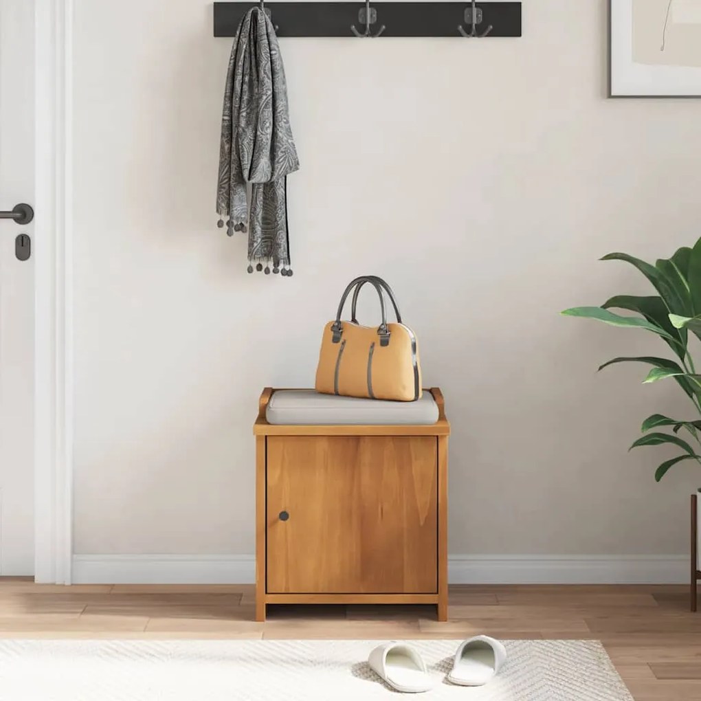 vidaXL Πάγκος διαδρόμου &quot;SANDNES&quot; 45x40x50 εκ.Πεύκο μασίφ ξύλο