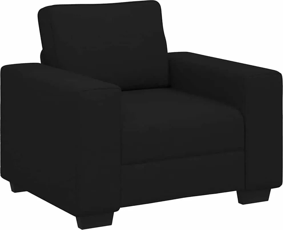vidaXL Πολυθρόνα Μαύρη 100x77x82 εκ. από Ύφασμα
