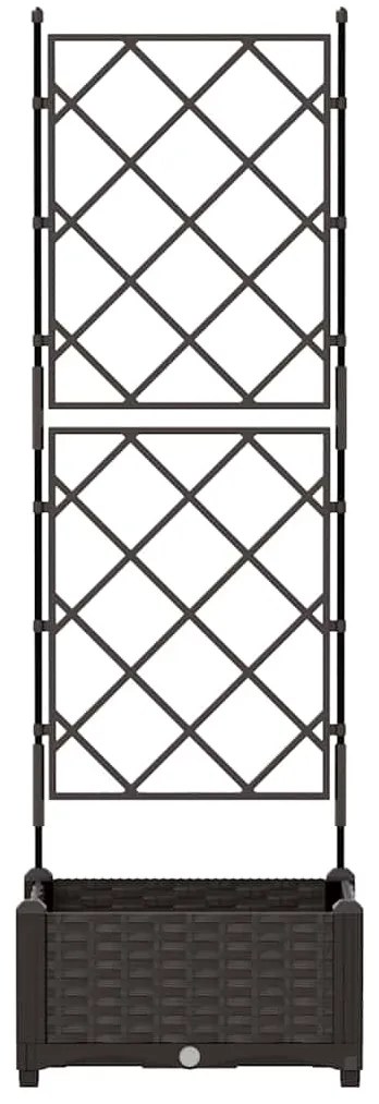 vidaXL Κηποτινάκι με Τρέλα Καφέ 40 x 40 x 125.5 εκ. PP