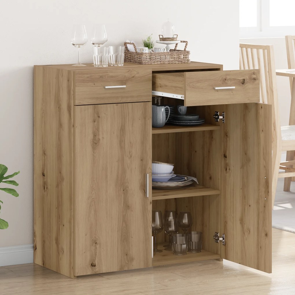 vidaXL Ντουλάπι αποθήκευσης Artisan Oak 80x42.5x93.5 εκ Επεξεργασμένο Ξύλο