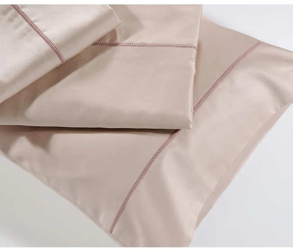 Σεντόνια S250/11 (Σετ 4τμχ) Pudra Down Town King Size 280x290cm 100% Cotton Satin