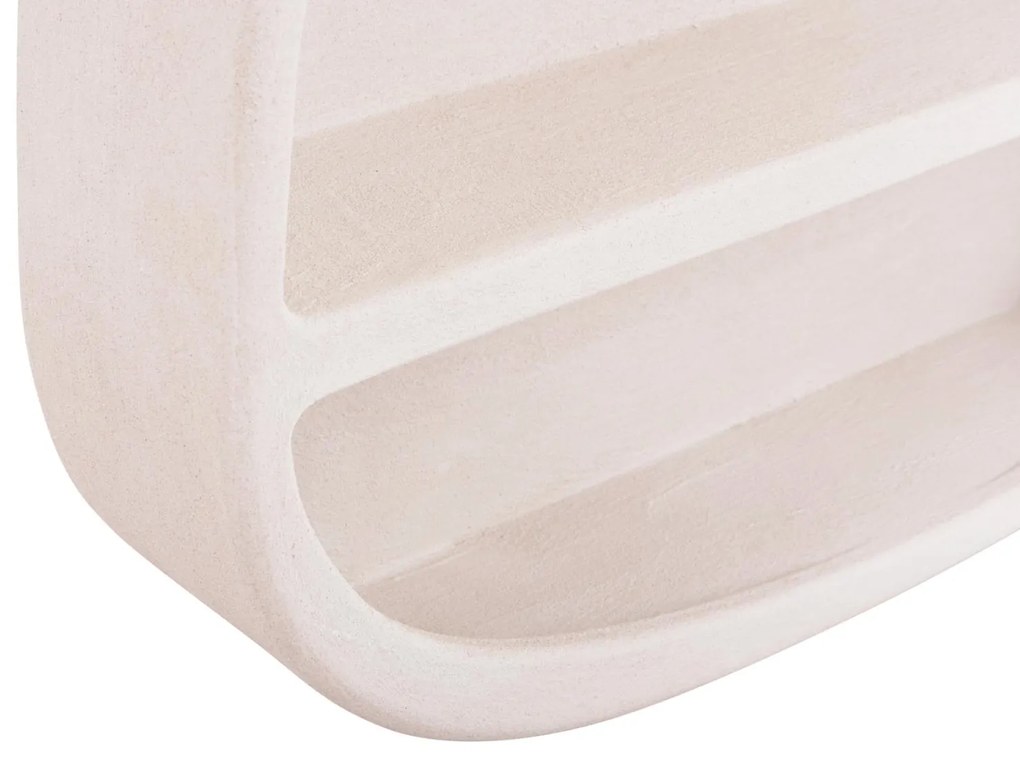 ΡΑΦΙ ΤΟΙΧΟΥ ΣΕΙΡΑ SANTORINI  MDF ΣΕ ΥΠΟΛΕΥΚΟ ΧΡΩΜΑ 95x18x100Υεκ.