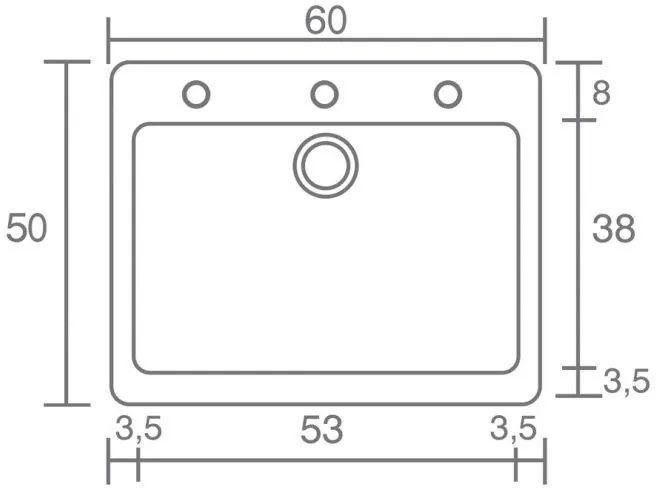 Νεροχύτης Sanitec 331-Granite Beige