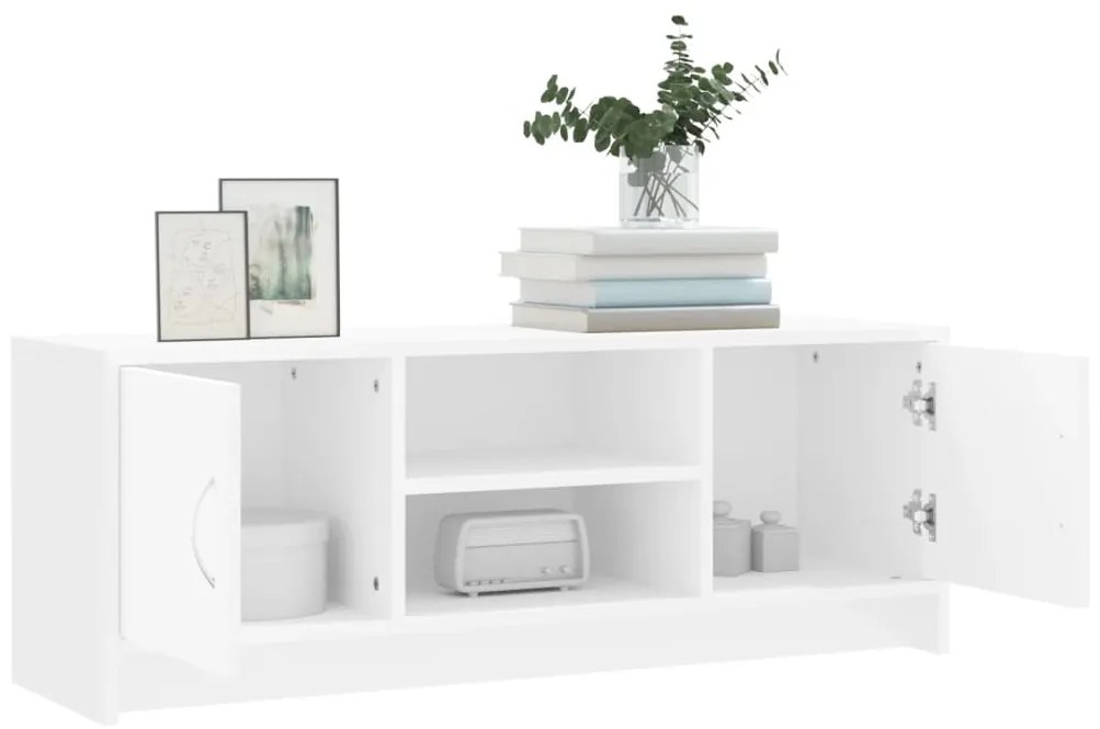 vidaXL Έπιπλο Τηλεόρασης Λευκό 102x30x37,5 εκ. από Επεξεργ. Ξύλο