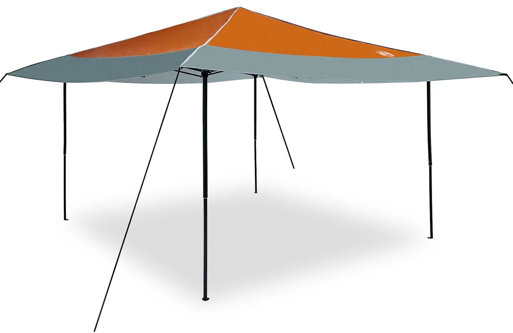 vidaXL Σκηνή Σκίασης Πορτοκαλί 400 x 400 x 227 / 236 / 245 εκ