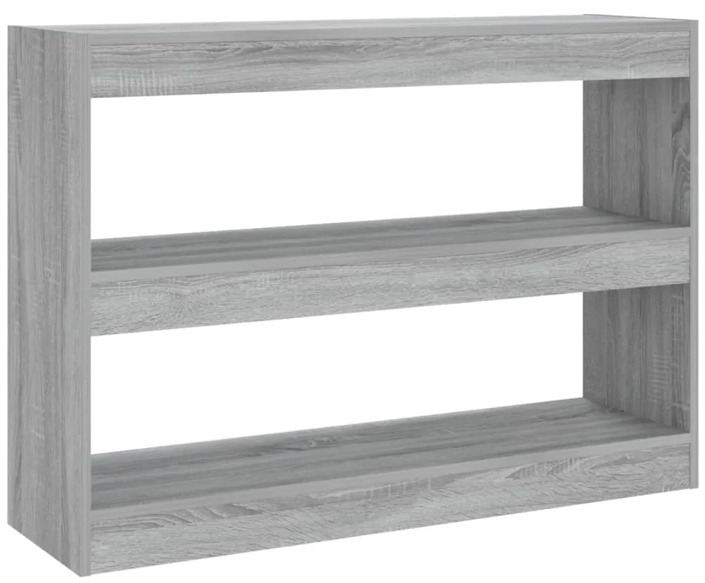 vidaXL Βιβλιοθήκη/Διαχωριστικό Χώρου Γκρι Sonoma 100x30x72 εκ.