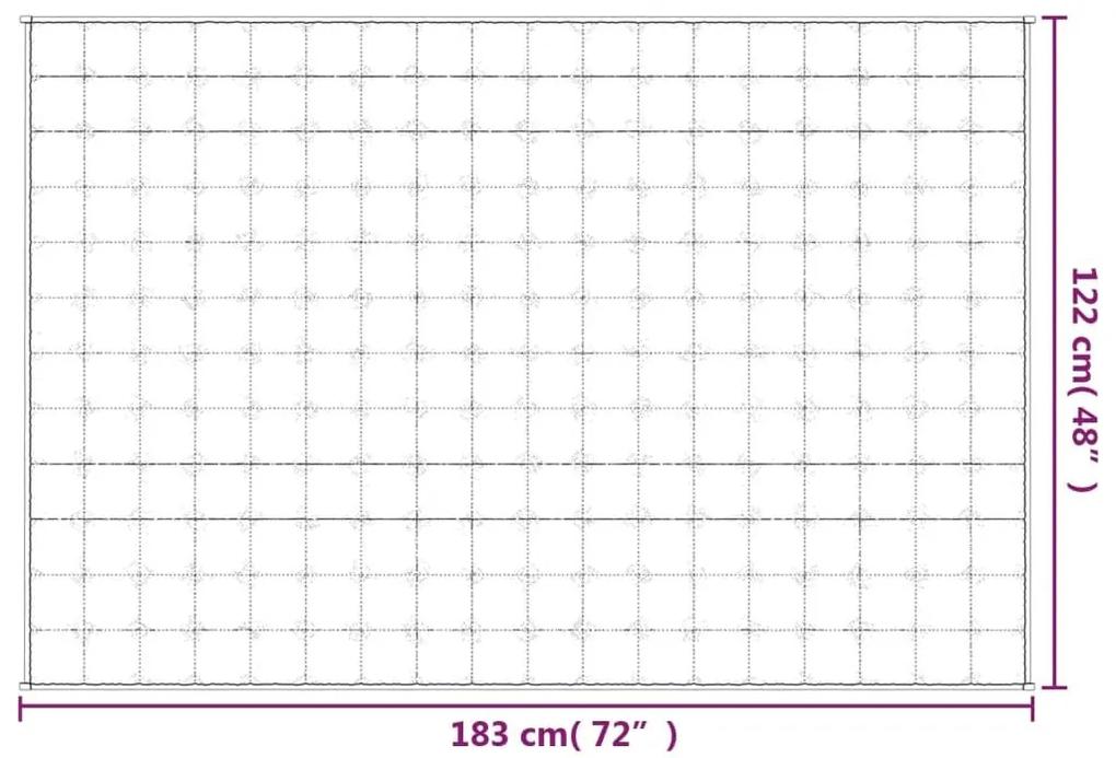 Κουβέρτα Βαρύτητας Γκρι 122 x 183 εκ. 9 κ. Υφασμάτινη - Γκρι