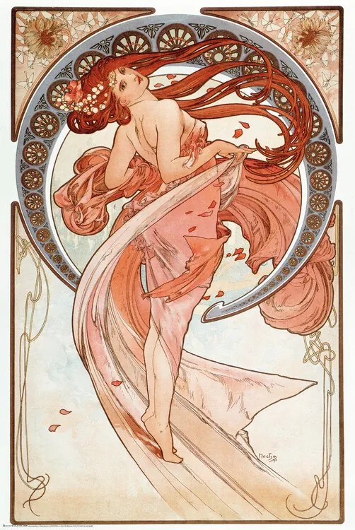 Αφίσα La Danse Lithographs Series, Alphonse Mucha