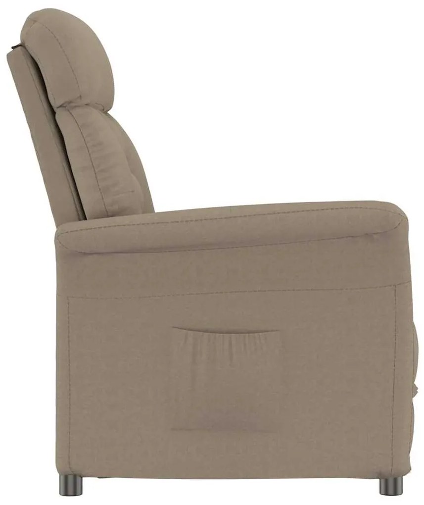 vidaXL Ανακλινόμενη Καρέκλα Ταμπά Taupe 70.5 x 96.5 x 95 cm