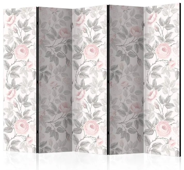 Διαχωριστικό με 5 τμήματα - Watercolor Roses II [Room Dividers]