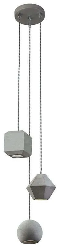 Φωτιστικό Οροφής Geometric III 9695 Concrete Nowodvorski Cement