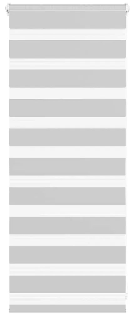 vidaXL Ζέβρα τυφλή Ανοιχτό Γκρι Πλάτος υφάσματος 55,9 εκ. Πολυεστέρας