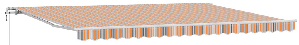 vidaXL Αυτόματη Σκίαση με Χρωματιστές Ρίγες 500 x 300 cm