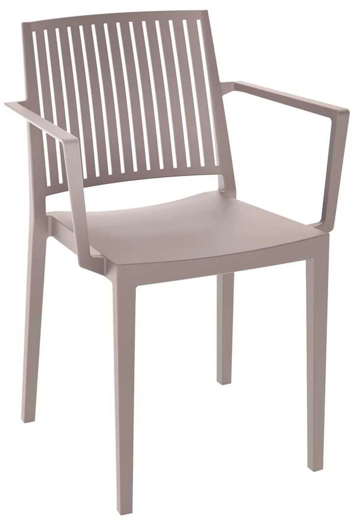 Πολυθρόνα CARMEN PP-UV Tortora 58x55x82cm