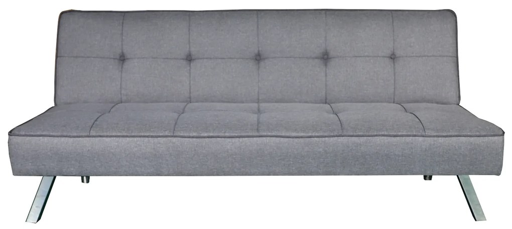 Καναπές Κρεβάτι Τριθέσιος ArteLibre AGRASSO Καφέ/Γκρι 175x83x74cm