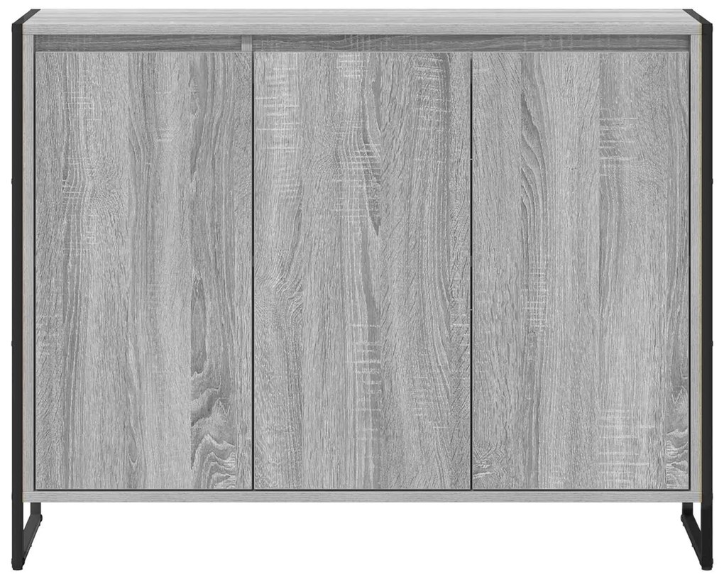 vidaXL Βοηθητικό ντουλάπι Γκρίζο Σονομα 96,5 x 30 x 75 εκ