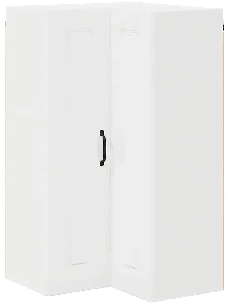 vidaXL Ντουλάπα Κουζίνας με αποθήκευση Kalmar Υψηλής γυαλάδας λευκό