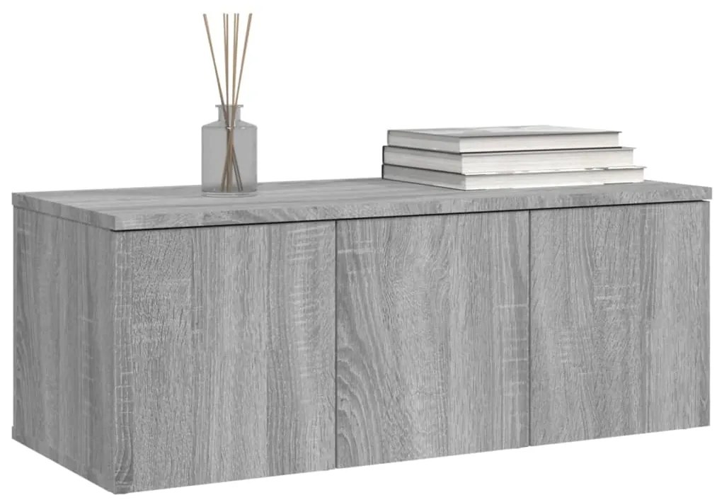 vidaXL Έπιπλο Τηλεόρασης Γκρι Sonoma 80x34x30 εκ. από Επεξεργ. Ξύλο