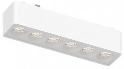 Φωτιστικό Μαγνητικής Ράγας LED 6W 12x3 IP20 3000K Inlight T02801-WH Λευκό